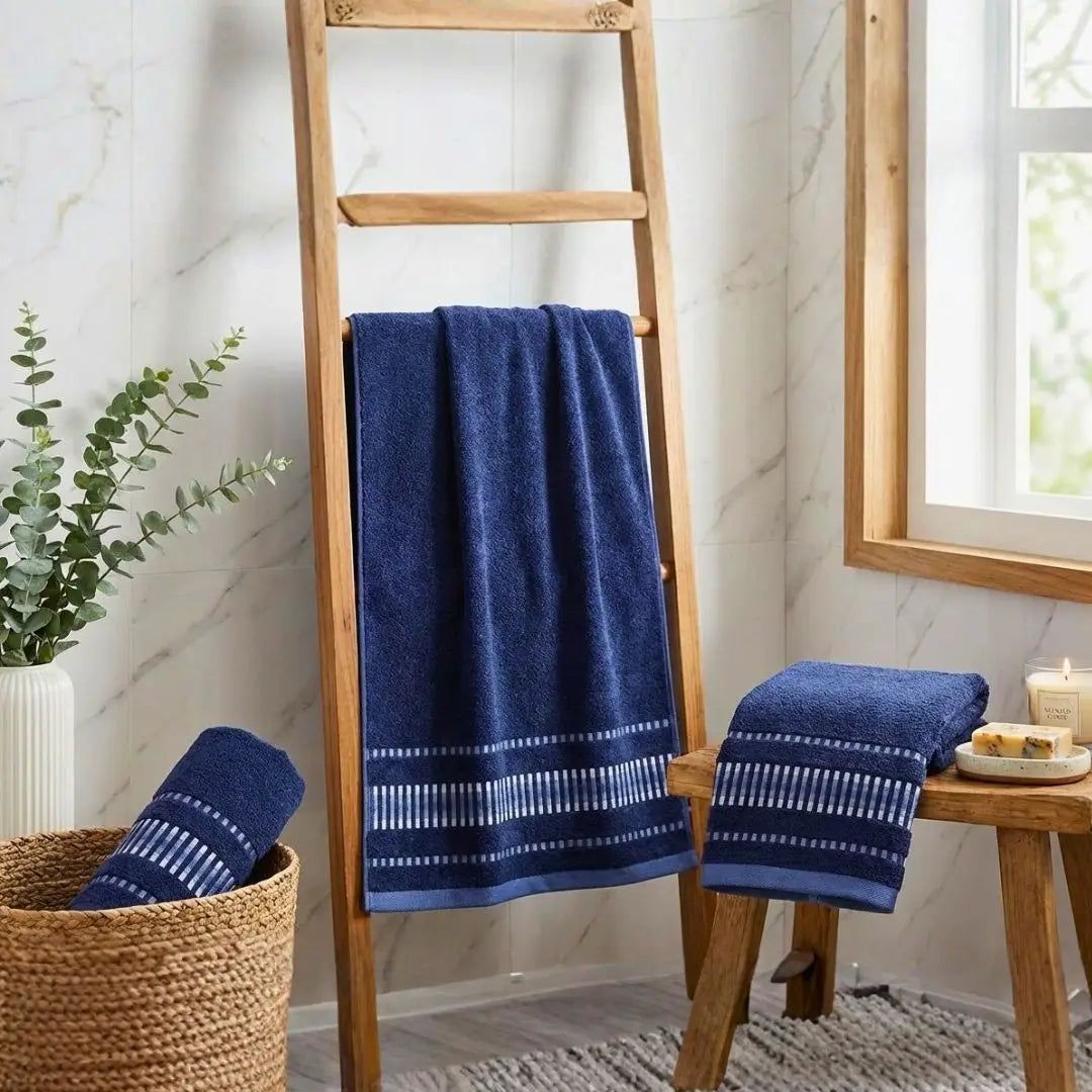 Set 3 toallas 100% algodón | Basic Bonanit