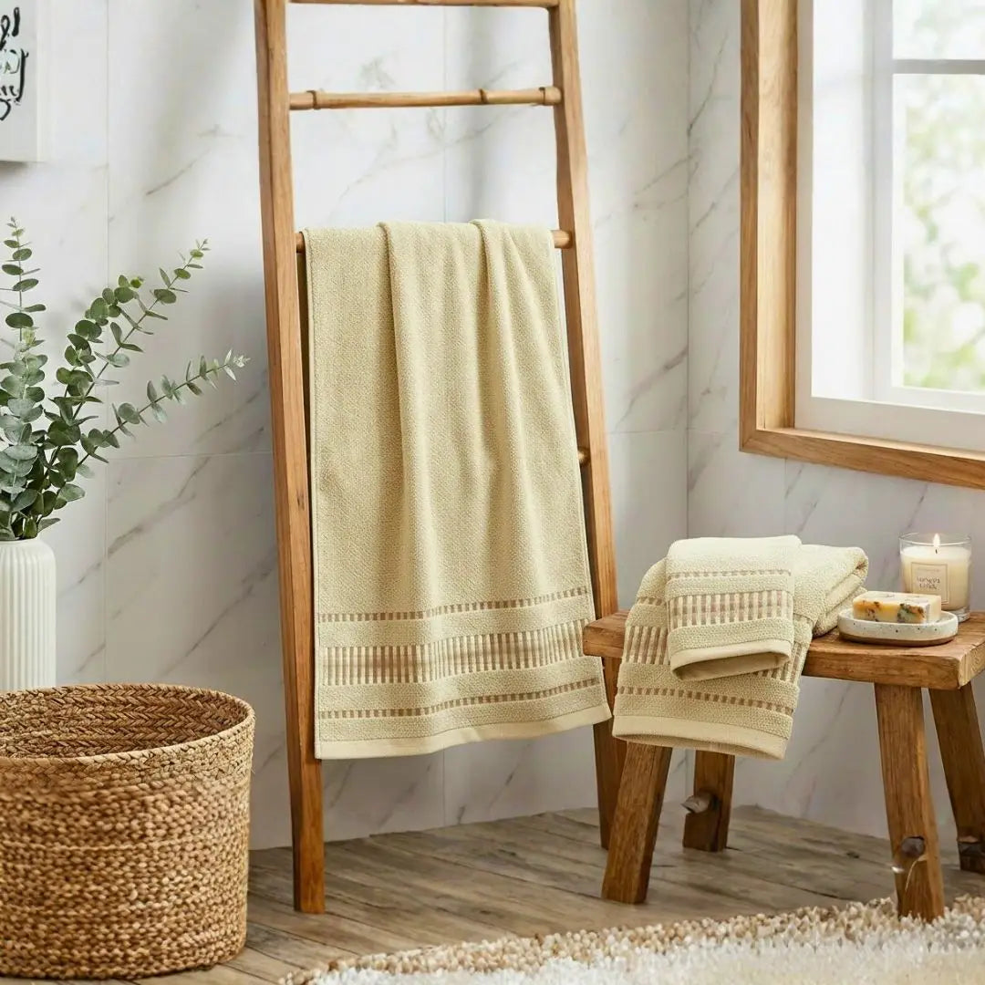 Set 3 toallas 100% algodón | Basic Bonanit