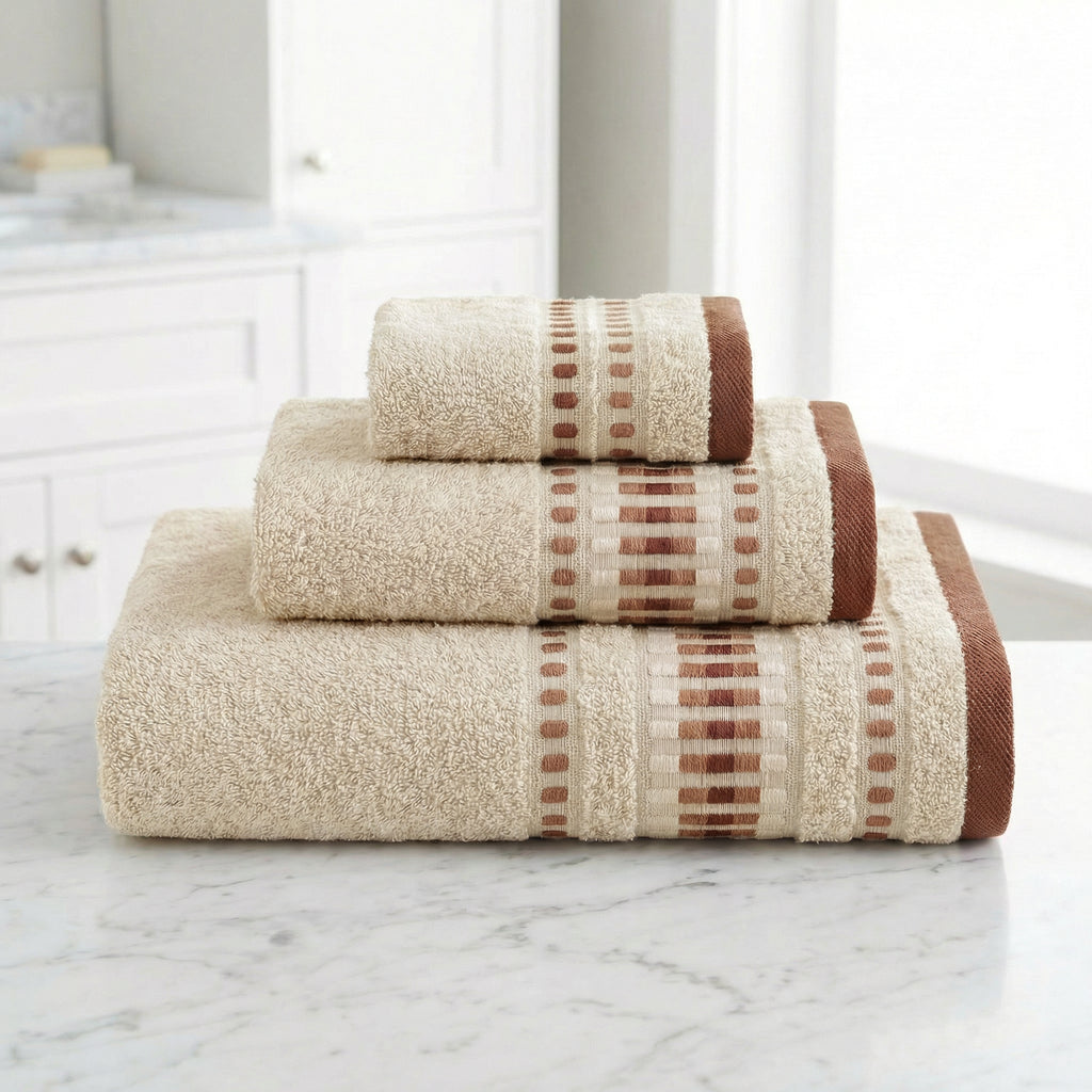 Set 3 toallas 100% algodón | Basic Bonanit