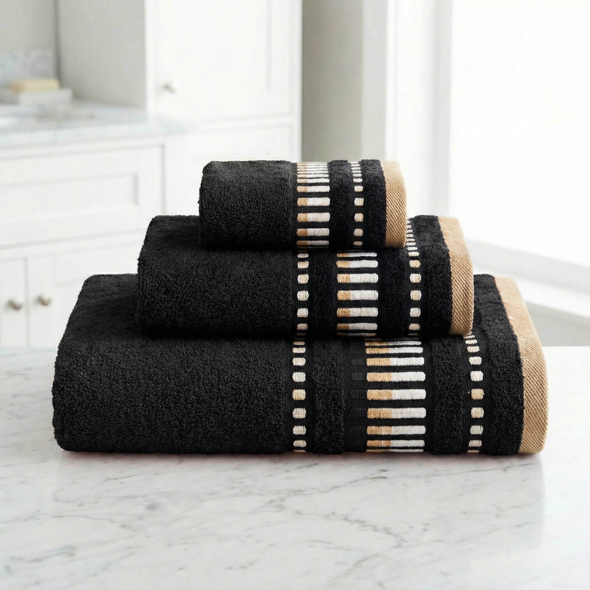 Set 3 toallas 100% algodón | Basic Bonanit