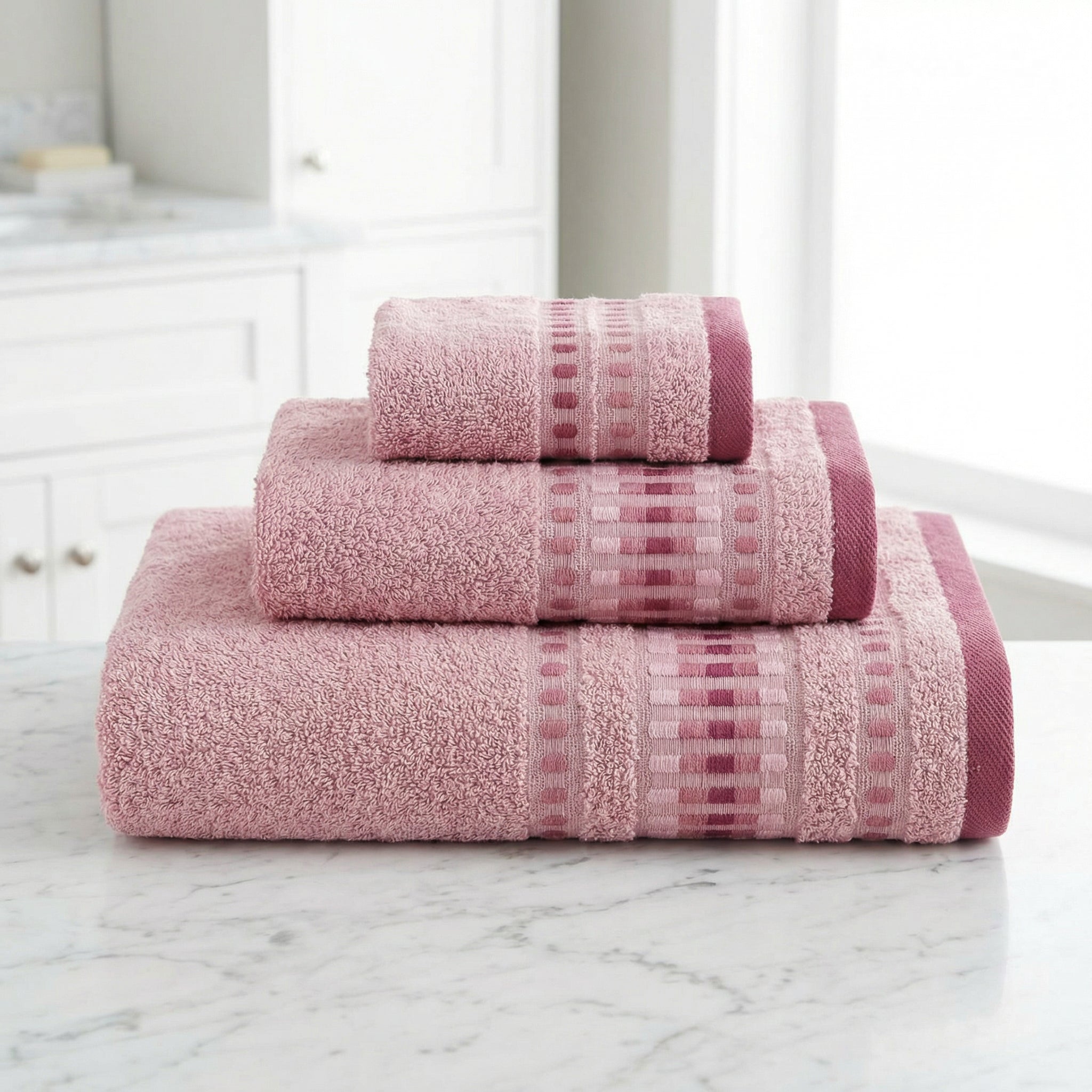 Set 3 toallas 100% algodón | Basic Bonanit